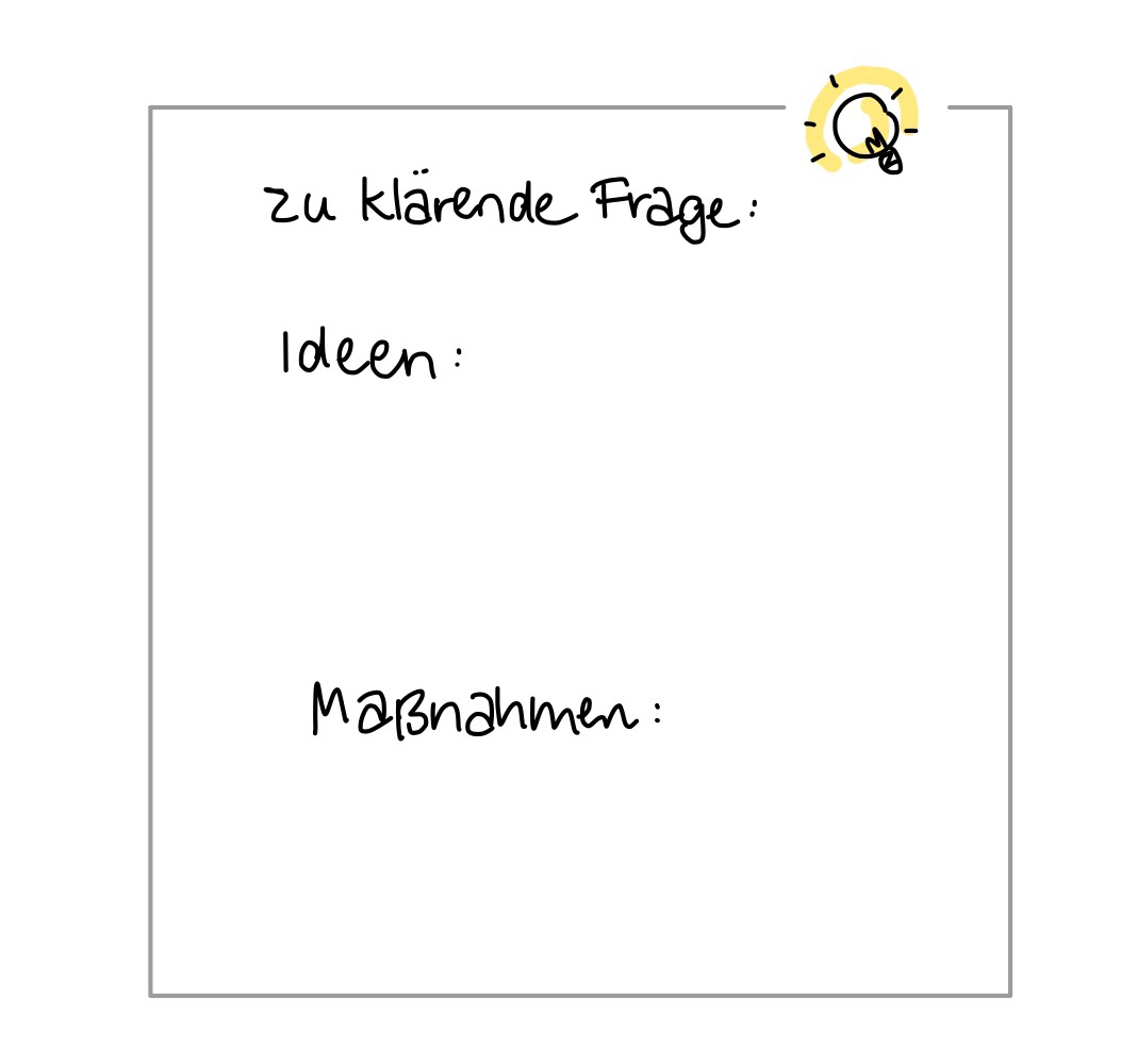 Themenbearbeitung leer für Open Space